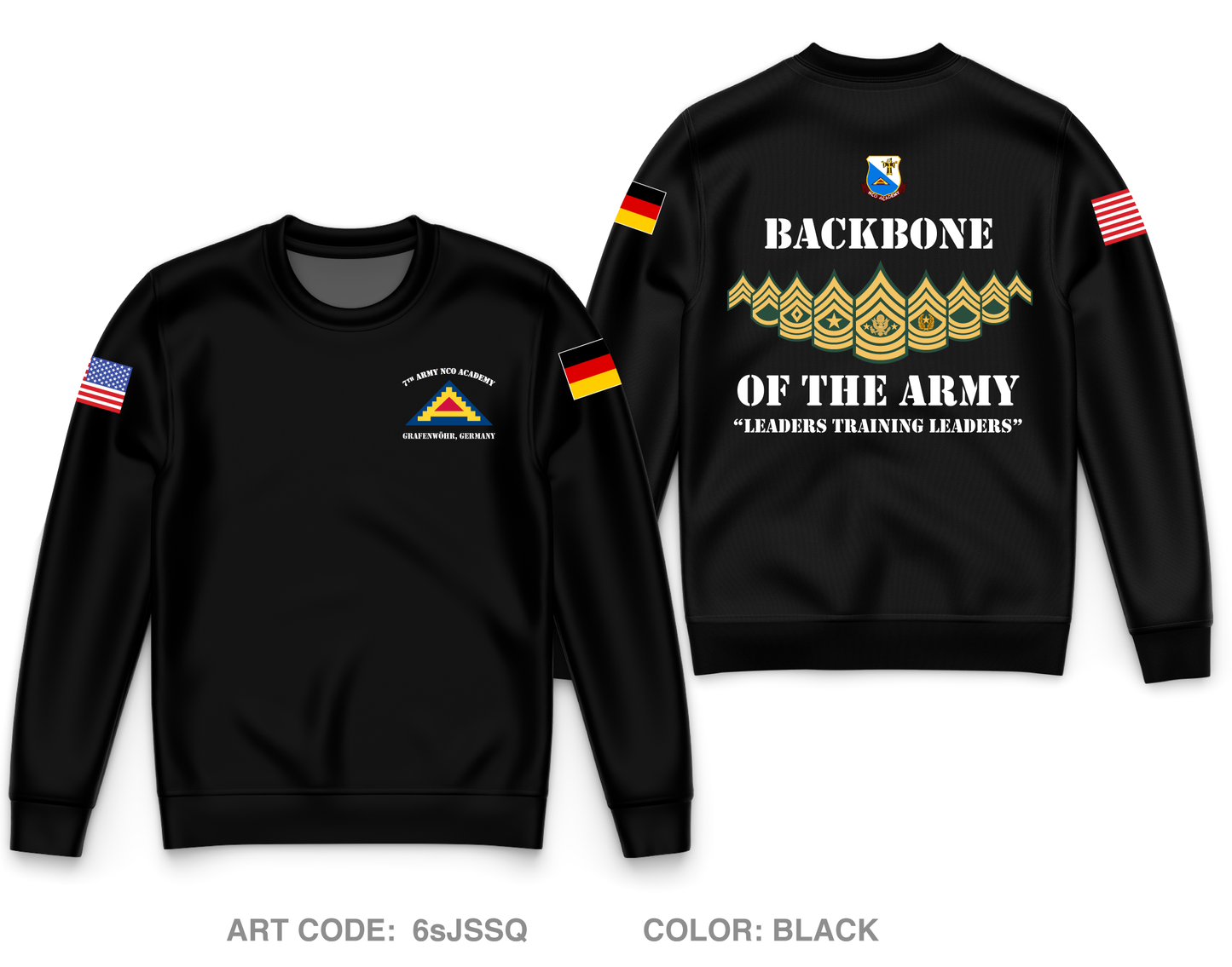7th Amy NCO Academy Core Men's Crewneck Performance Sweatshirt - 6sJSSQ
