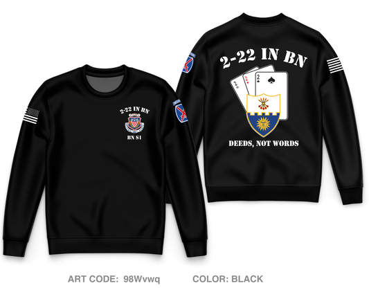 2-22 IN BN Core Men's Crewneck Performance Sweatshirt - 98Wvwq