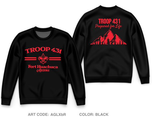 Troop 431 Core Men's Crewneck Performance Sweatshirt - AGLXbR