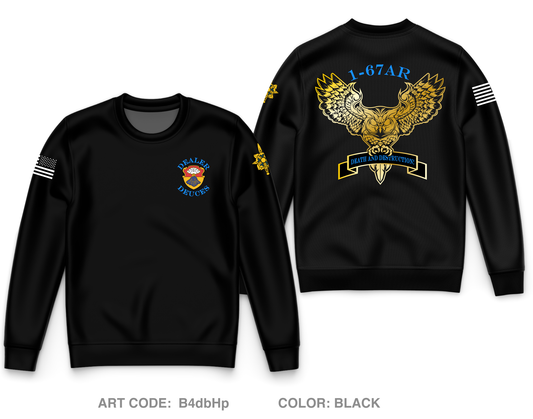 S2, 1-67 AR Core Men's Crewneck Performance Sweatshirt - B4dbHp