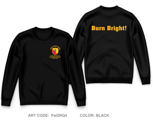 California Military Department - Youth & Community Programs Task Force  Core Men's Crewneck Performance Sweatshirt - FwDRQ4