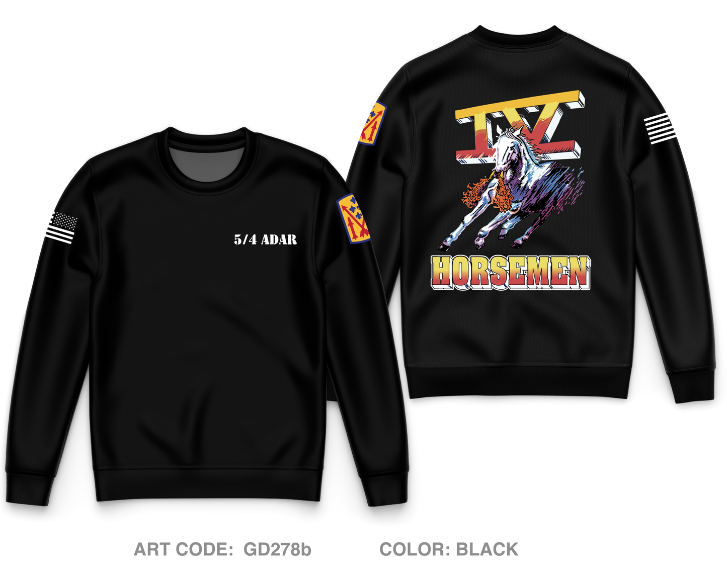 Alpha 5/4 ADAR Core Men's Crewneck Performance Sweatshirt - GD278b