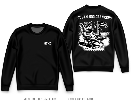 Cuban Hog Core Men's Crewneck Performance Sweatshirt - JxGTD3