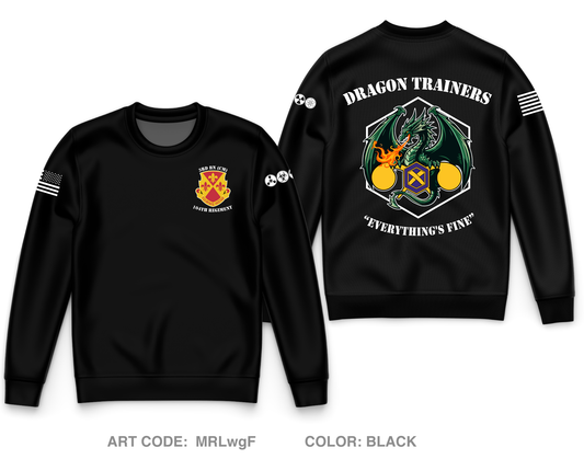 3BN, 104th Regiment Core Men's Crewneck Performance Sweatshirt - MRLwgF