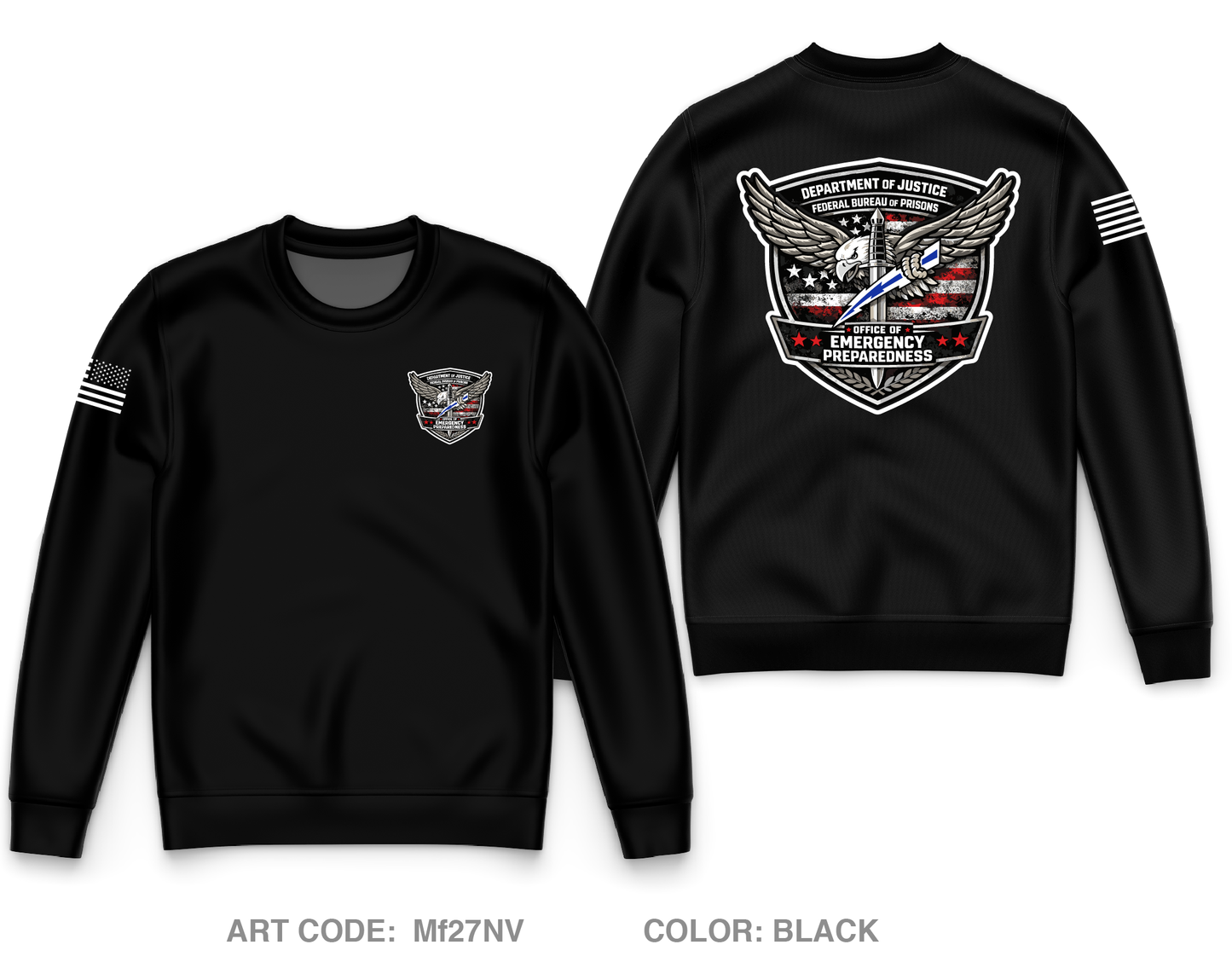 Office of Emergency Preparedness Core Men's Crewneck Performance Sweatshirt - Mf27NV