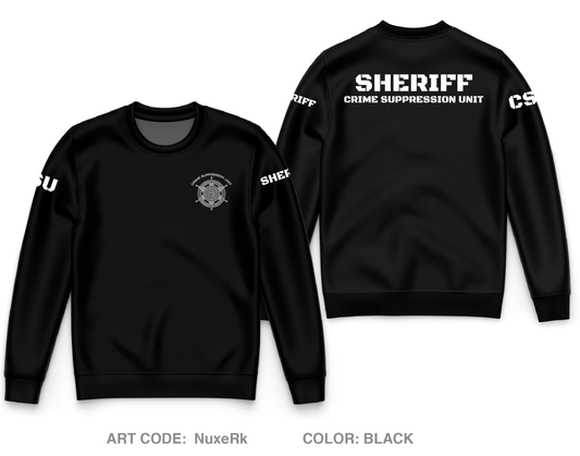 DCSO Crime Suppression Unit Store 1 Core Men's Crewneck Performance Sweatshirt - NuxeRk