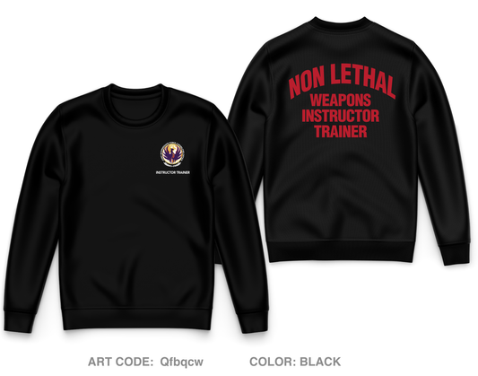 DoD Interservice Non-Lethal Weapons Instructor Course Fort Leonard Wood Core Men's Crewneck Performance Sweatshirt - Qfbqcw