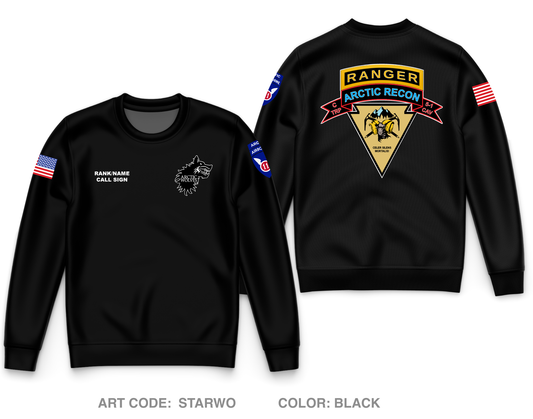 CUSTOM C-TROOP, 5-1 CAV Core Men's Crewneck Performance Sweatshirt - STARWO