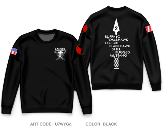 Lancer BDE Core Men's Crewneck Performance Sweatshirt - U7wYGq