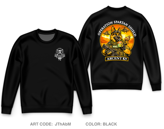 ARCENT K9 Core Men's Crewneck Performance Sweatshirt - JThAbM
