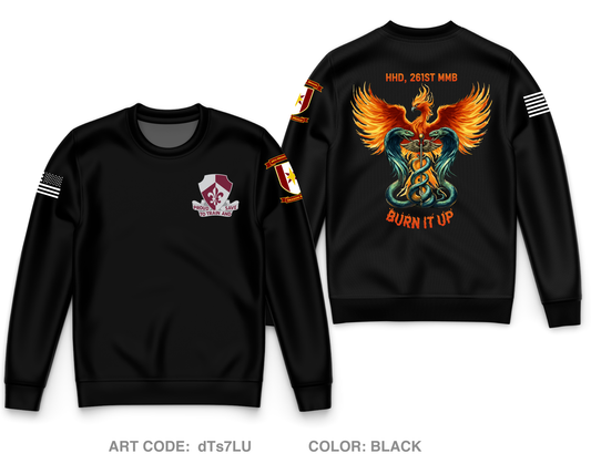 261st MMB Core Men's Crewneck Performance Sweatshirt - dTs7LU