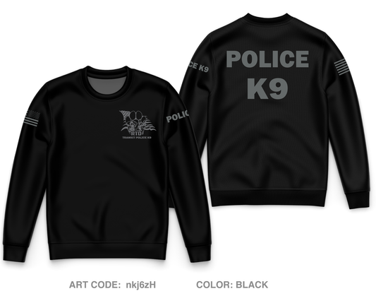 RTD Transit Police K9 Core Men's Crewneck Performance Sweatshirt - nkj6zH