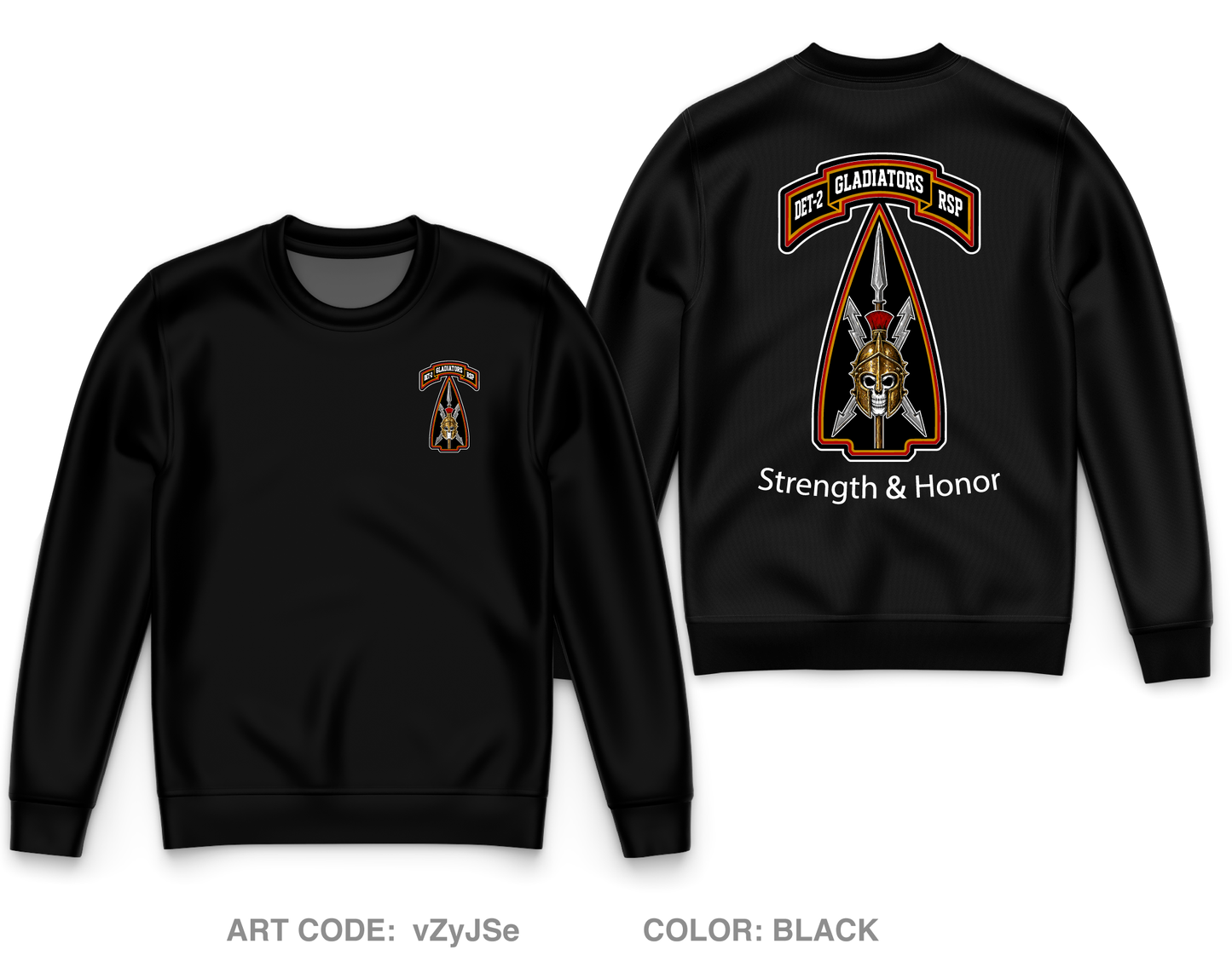 DET-2, RSP Core Men's Crewneck Performance Sweatshirt - vZyJSe