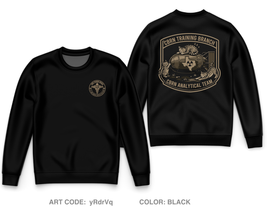 CBRN Training Branch Core Men's Crewneck Performance Sweatshirt - yRdrVq