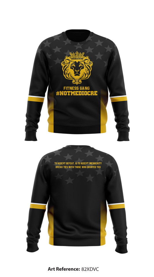 #NotMediocre Store 7964 Core Men's Crewneck Performance Sweatshirt - 82XdVc