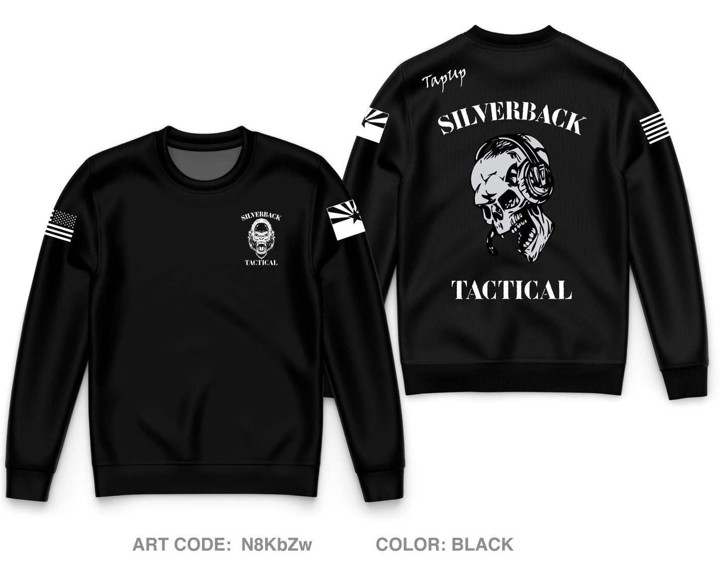 Silverback Tactical Core Men's Crewneck Performance Sweatshirt - N8KbZw