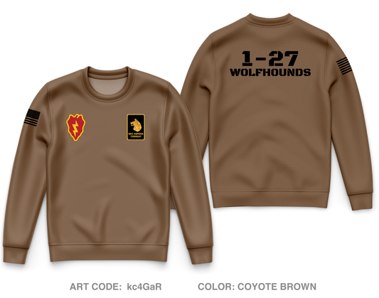 1-27 Wolfhounds Core Men's Crewneck Performance Sweatshirt - kc4GaR