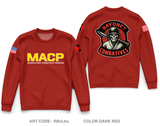 7th Infantry Division Combatives Core Men's Crewneck Performance Sweatshirt - RBvLbu