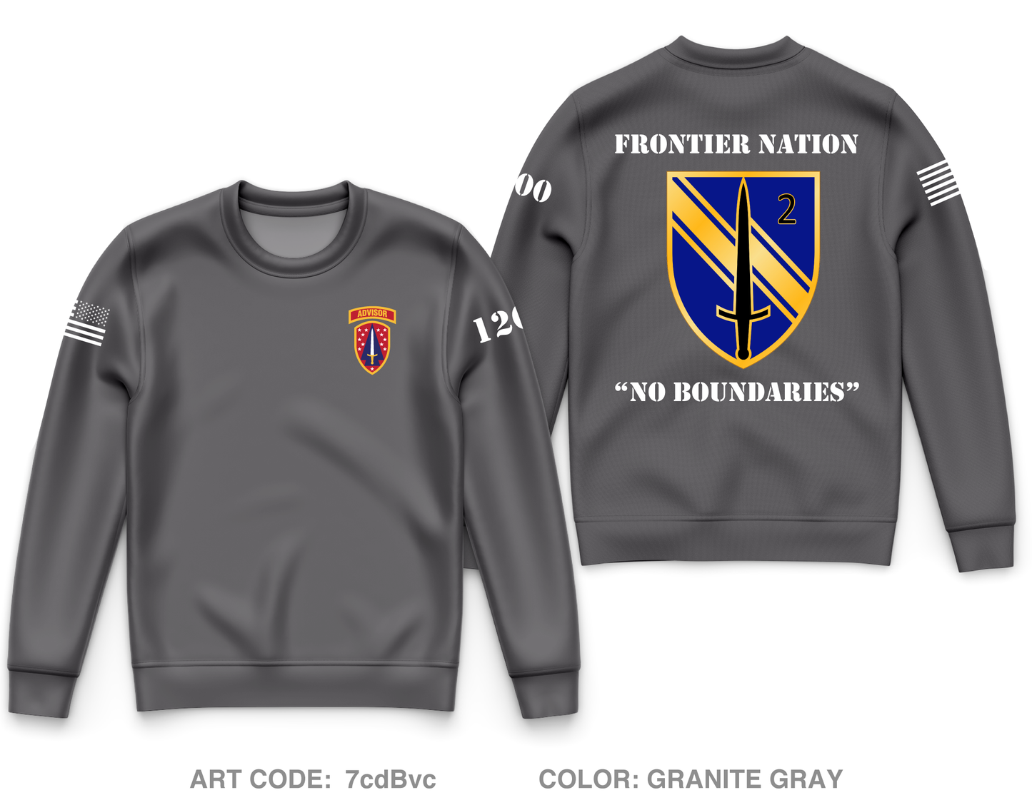 HHC, 2BN, 1SFAB Core Men's Crewneck Performance Sweatshirt - 7cdBvc
