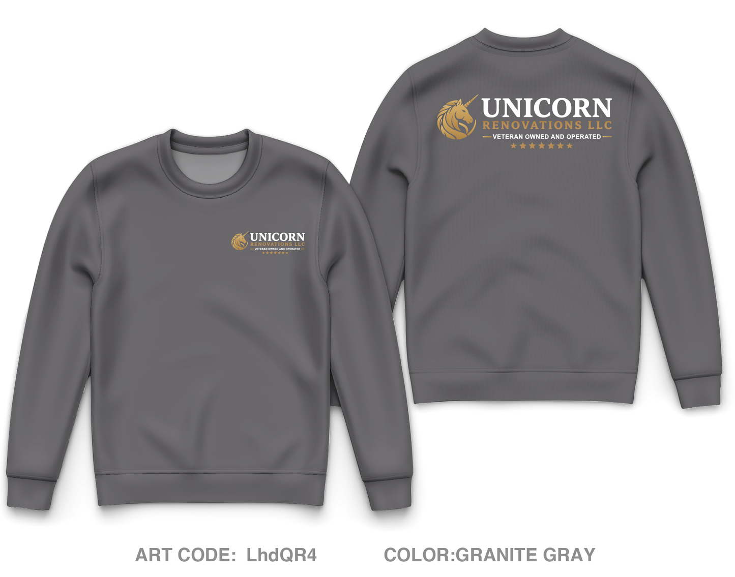 Unicorn Renovations LLC Core Men's Crewneck Performance Sweatshirt - LhdQR4