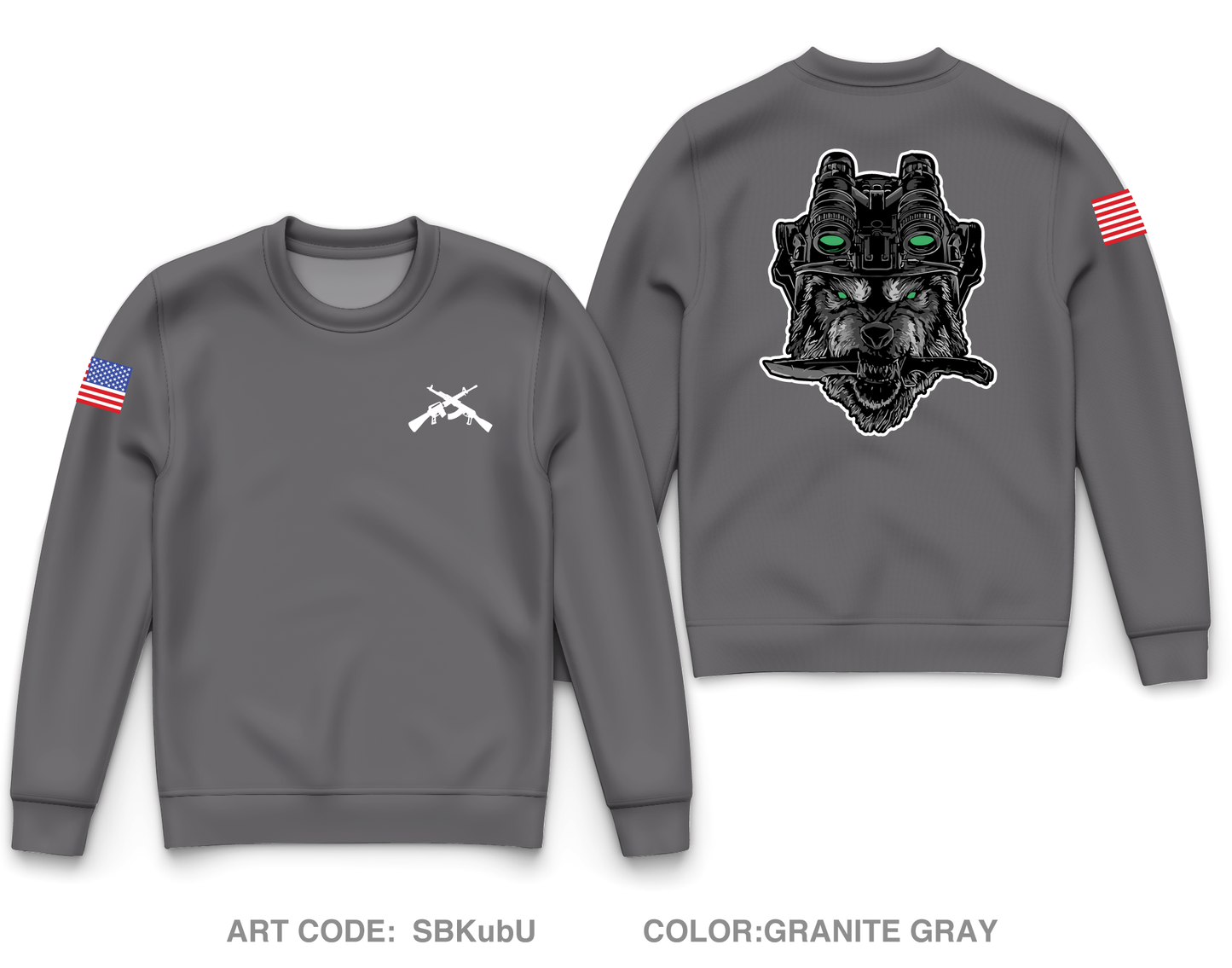 Charlie Co. 2-156 Core Men's Crewneck Performance Sweatshirt - SBKubU