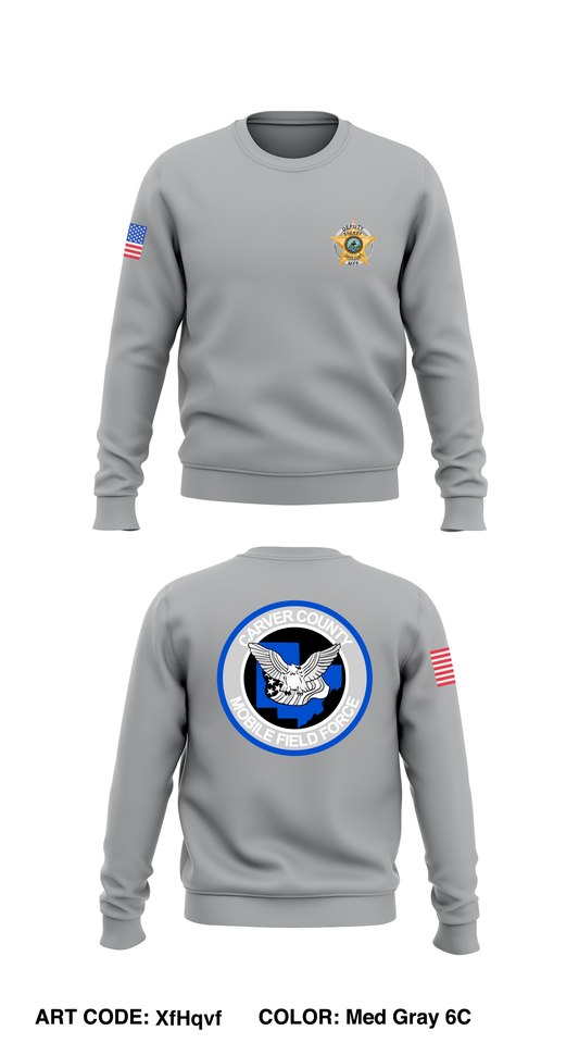 CARVER COUNTY MOBILE FIELD FORCE STORE 1  Core Men's Crewneck Performance Sweatshirt - XfHqvf