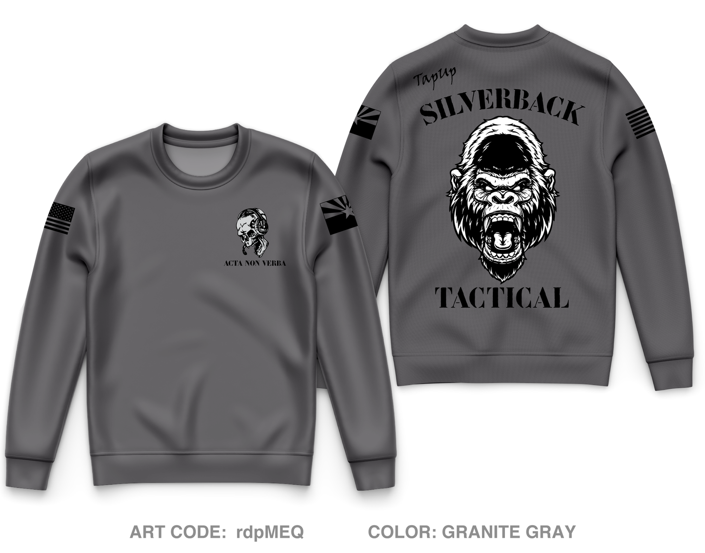 Silverback Tactical Core Men's Crewneck Performance Sweatshirt - rdpMEQ