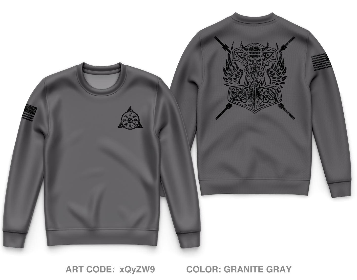 United States Army JFK Special Warfare and School Core Men's Crewneck Performance Sweatshirt - xQyZW9