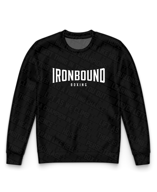 Ironbound Core Men's Crewneck Performance Sweatshirt - Fighting Phrases