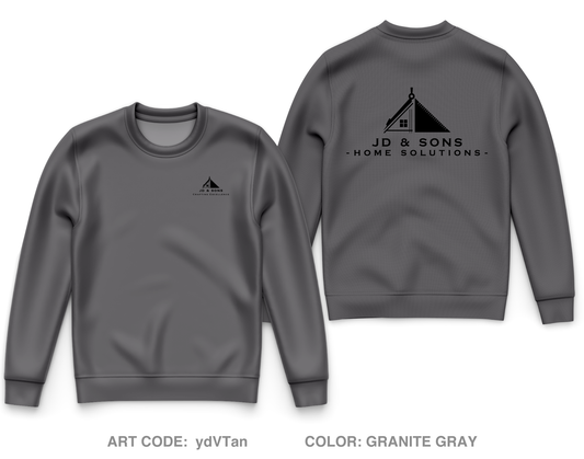 JD & Sons Home Solutions Core Men's Crewneck Performance Sweatshirt - ydVTan