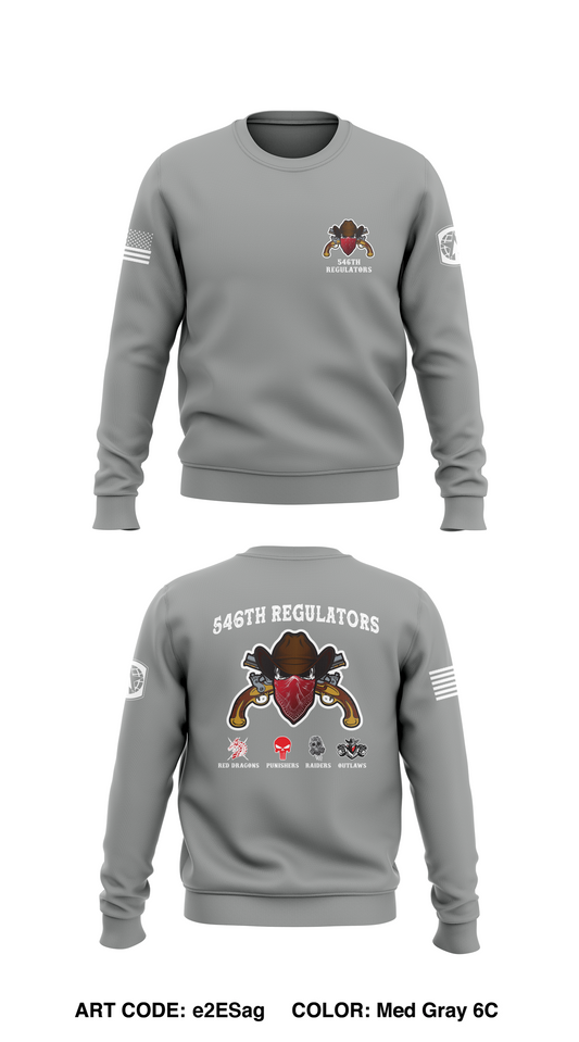 546th Military Police Company Core Men's Crewneck Performance Sweatshirt - e2ESag