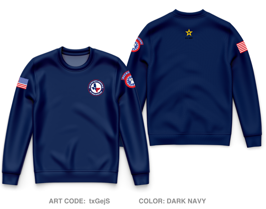 Dallas Fort Worth Recruiting Battalion Core Men's Crewneck Performance Sweatshirt - txGejS