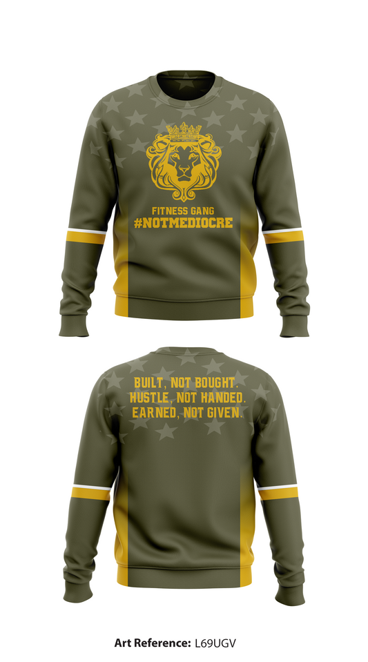 #NotMediocre Store 7964 Core Men's Crewneck Performance Sweatshirt - L69ugV