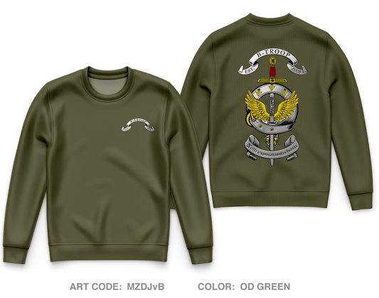 Joint Communications Unit, B Troop Core Men's Crewneck Performance Sweatshirt - MZDJvB