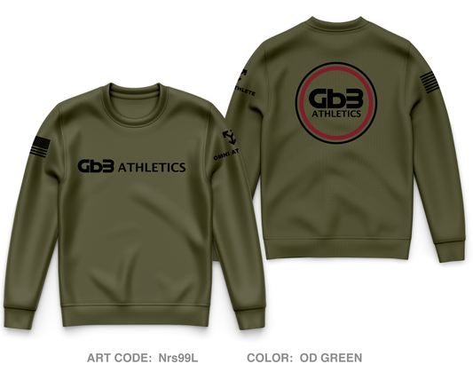 GB3 Athletics Core Men's Crewneck Performance Sweatshirt - Nrs99L