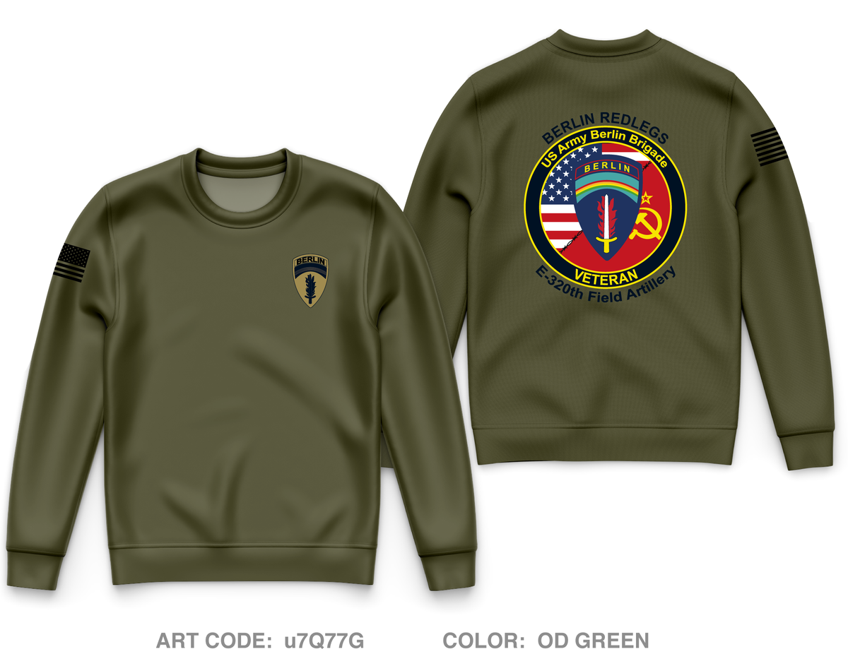 Berlin Brigade Store 1 Core Men's Crewneck Performance Sweatshirt - u7Q77G