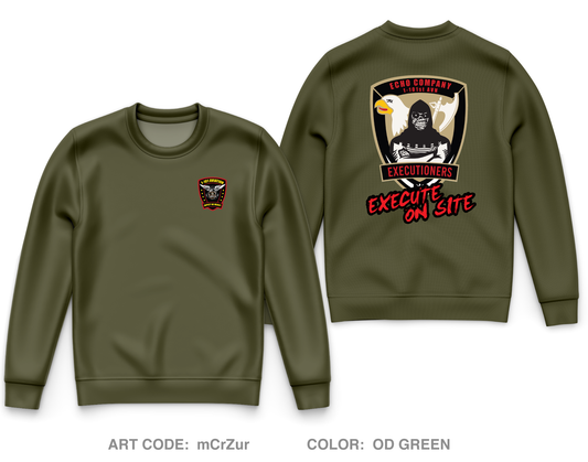 Echo Company, 1-101st Combat Aviation Regiment Core Men's Crewneck Performance Sweatshirt - mCrZur