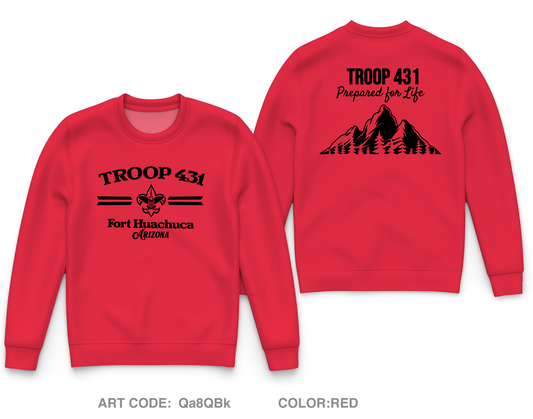Troop 431 Core Men's Crewneck Performance Sweatshirt - Qa8QBk