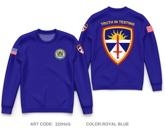 Army Test and Evaluation Command Core Men's Crewneck Performance Sweatshirt - 222HxQ