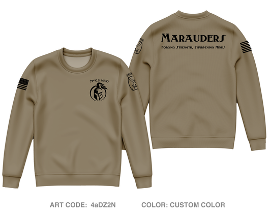 73rd General Support MICO Core Men's Crewneck Performance Sweatshirt - 4aDZ2N
