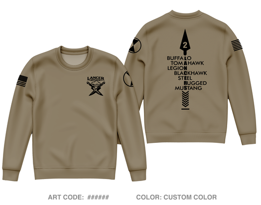Lancer BDE Core Men's Crewneck Performance Sweatshirt - 6mJBq4