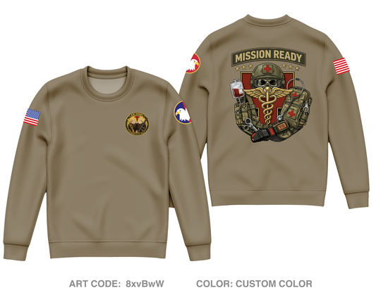 Army Reserve Medical Management Center Core Men's Crewneck Performance Sweatshirt - 8xvBwW