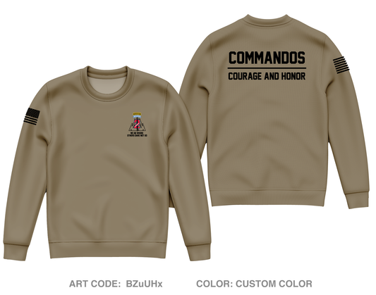 2 BCT 10th MTN DIV (LI) Store 1 Core Men's Crewneck Performance Sweatshirt - BZuUHx