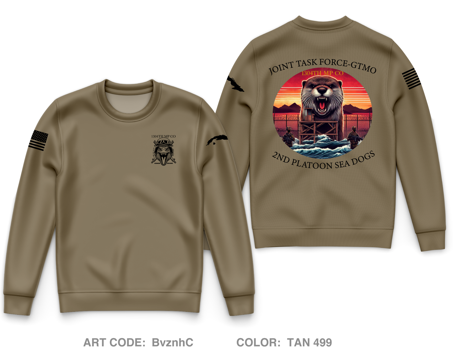 1304TH MP CO 2ND PLT Core Men's Crewneck Performance Sweatshirt - BvznhC