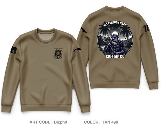 1304th MP CO Core Men's Crewneck Performance Sweatshirt - DjzphX