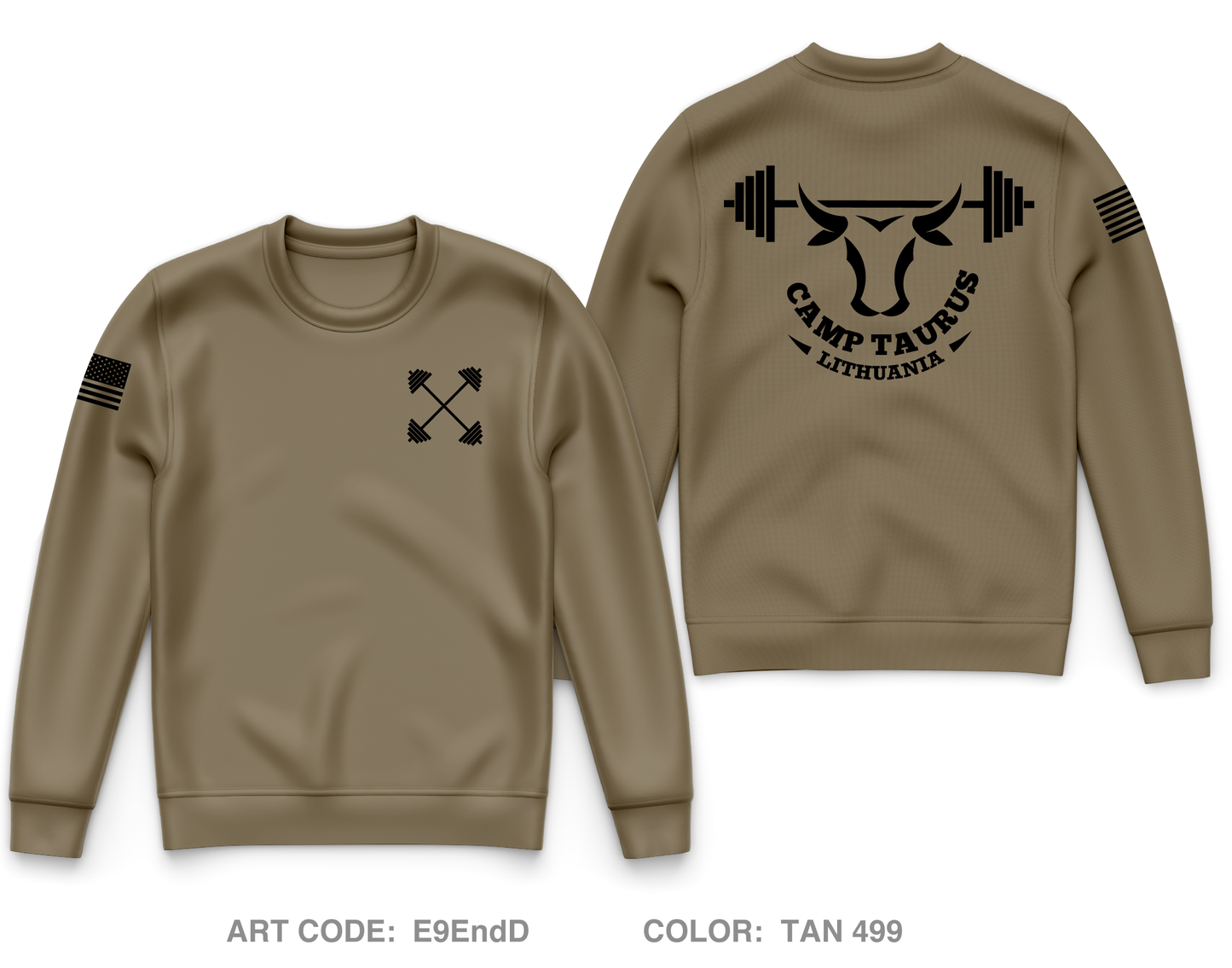 F FSC, 1-9FA, 2 ABCT Core Men's Crewneck Performance Sweatshirt - E9EndD