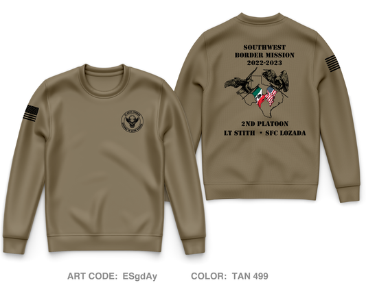 1844th transportation company Core Men's Crewneck Performance Sweatshirt - ESgdAy