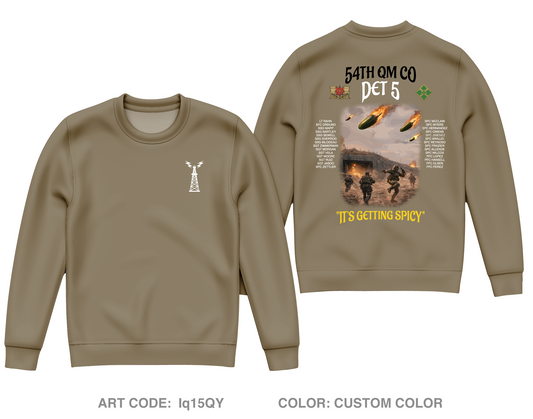 54th QM CO DET 5 Core Men's Crewneck Performance Sweatshirt - Iq15QY