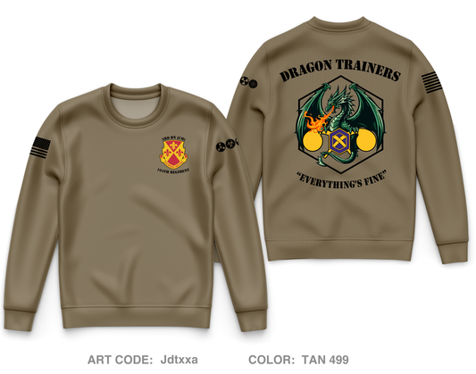 3BN, 104th Regiment Core Men's Crewneck Performance Sweatshirt - Jdtxxa