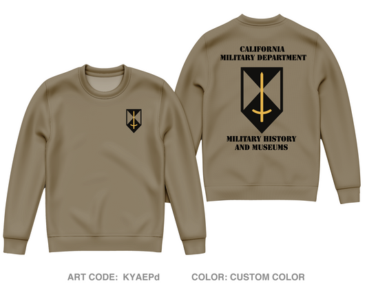 CMD Military History & Museum Fundraising Collection Core Men's Crewneck Performance Sweatshirt - KYAEPd
